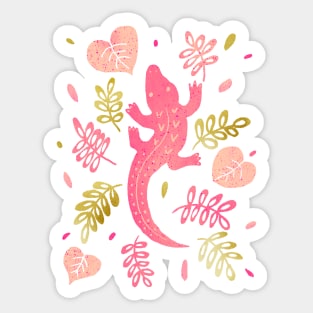 Pink Crocodile Sticker